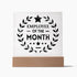 Employee Of The Month - Square LED Plaque