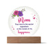 To Mom , The Secret Ingredient LED Circle Plaque