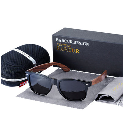 Dante's Barcur Wooden Polarized Sunglasses
