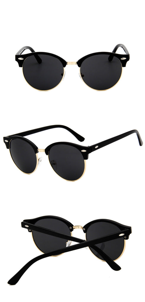 Retro rice studded sunglasses