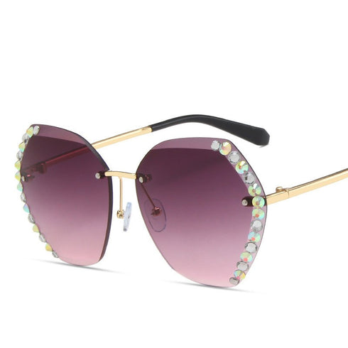 Frameless Polygon Sunglasses