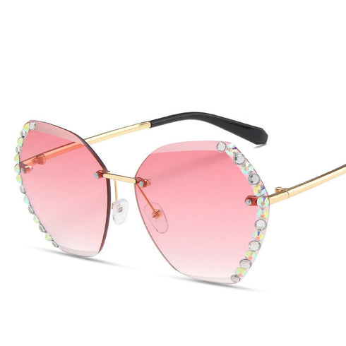 Frameless Polygon Sunglasses