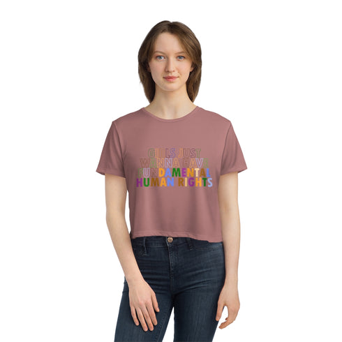 Solid - Girls Fun-damantal Rights Cropped Tee