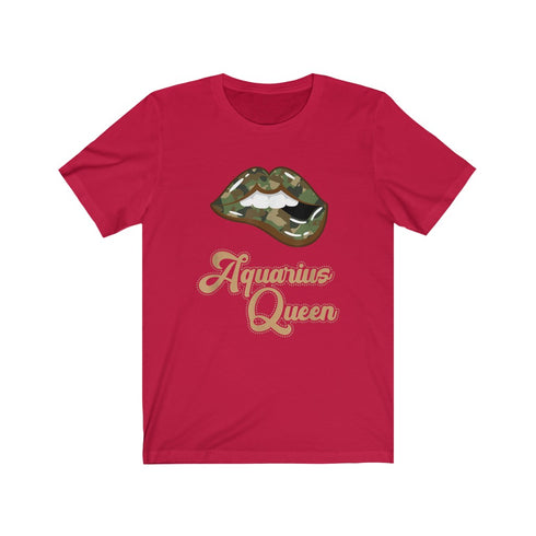 Camo Aquarius Queen T-shirt