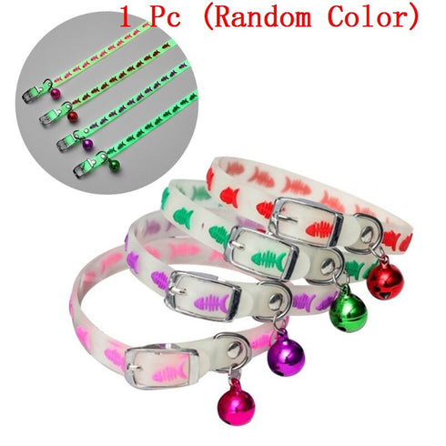 Glow in the Dark Collar with Bell