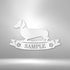 Dachshund Banner Monogram - Steel Sign