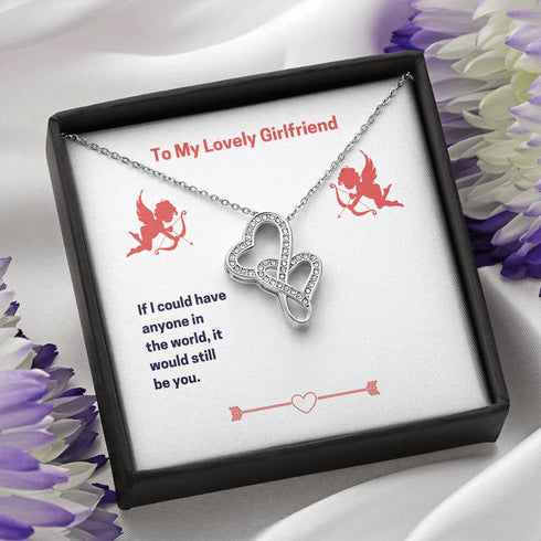 " To my lovely girlfriend " Necklace