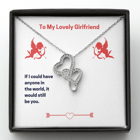 " To my lovely girlfriend " Necklace