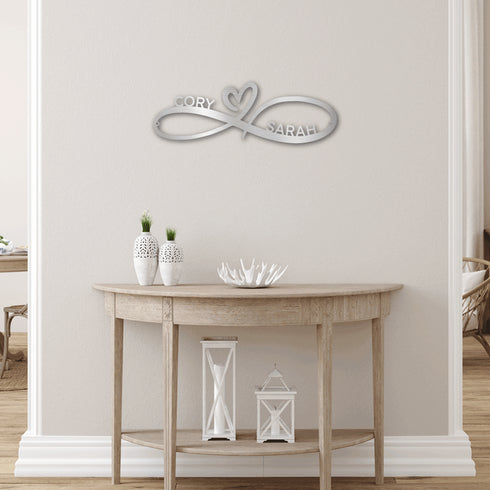 Personalized Infinity Couples Wall Art