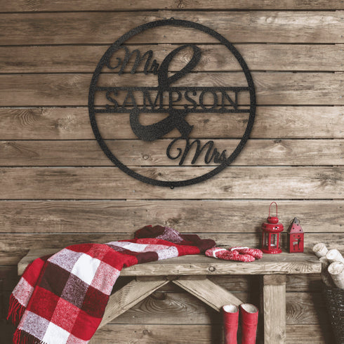 Custom Mr & Mrs Wall Art