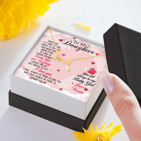 Cursive Love Necklace - From Mom