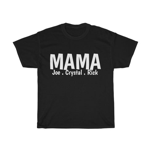 Custom MAMA Tee with Kids Names