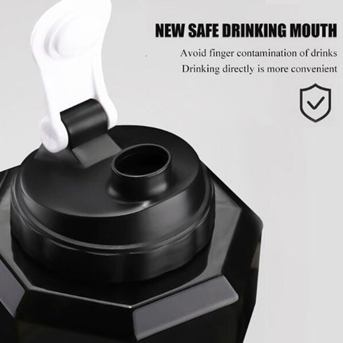 Black -TGS OG Water Dumbbell Sport Bottle